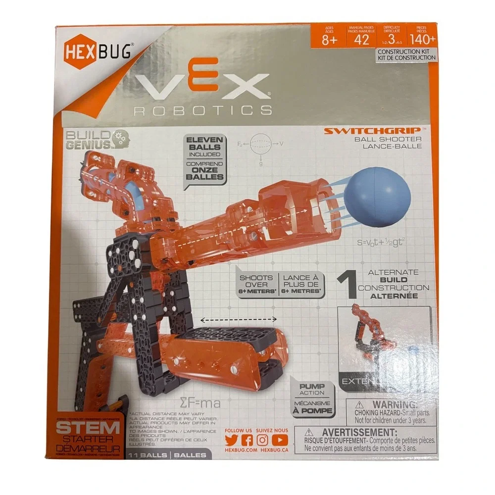 HEXBUG VEX Robotics SwitchGrip Ball Shooter STEM Toy Ages 8 Up